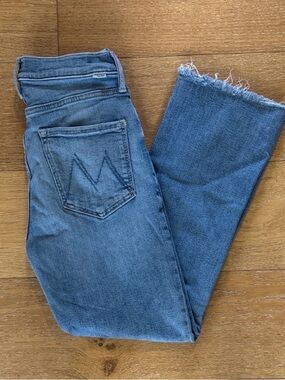 MOTHER The Tripper Ankle Fray Jeans - Light Blue